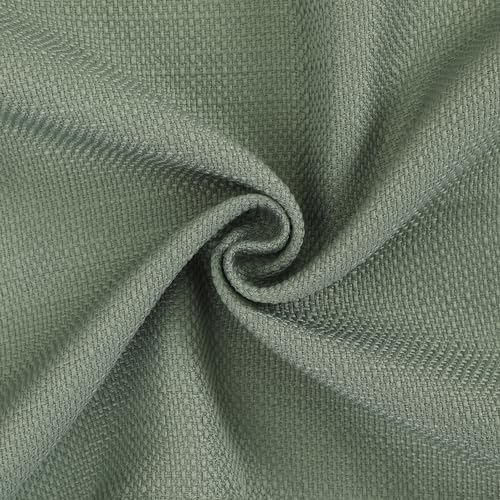 Chyhomenyc Sage Green Valance for Windows 14 inch, Faux Linen - Image 4