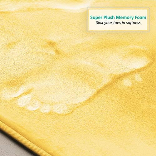 Clara Clark 2 Piece Bathroom Rugs, Velvet Memory Foam Bath Mat Set, Non-Slip - Image 6