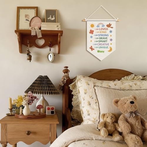 Playroom Decor, Inspirational Positive Affirmation Pennants Banners - Image 2