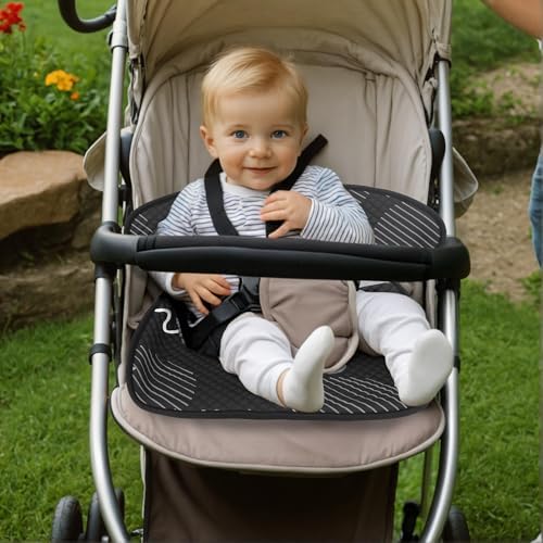 INFANZIA Carseat Protector for Potty Training Toddler, Geometric Black - Image 2