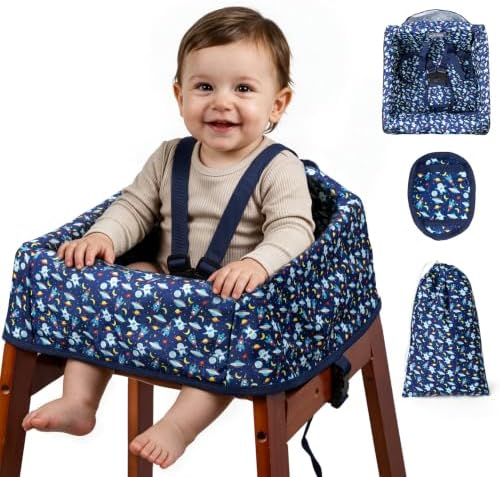 Baby High Chair Cover for Restaurant & Travel, 3-Point Harness by HOME