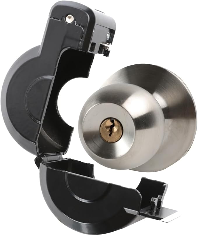 Door Knob Lockout Device Cover to Disable Doorknob/Faucet/Water Valve Hose Lock Door Handle Temporary Lock for Bedroom Door from Outside