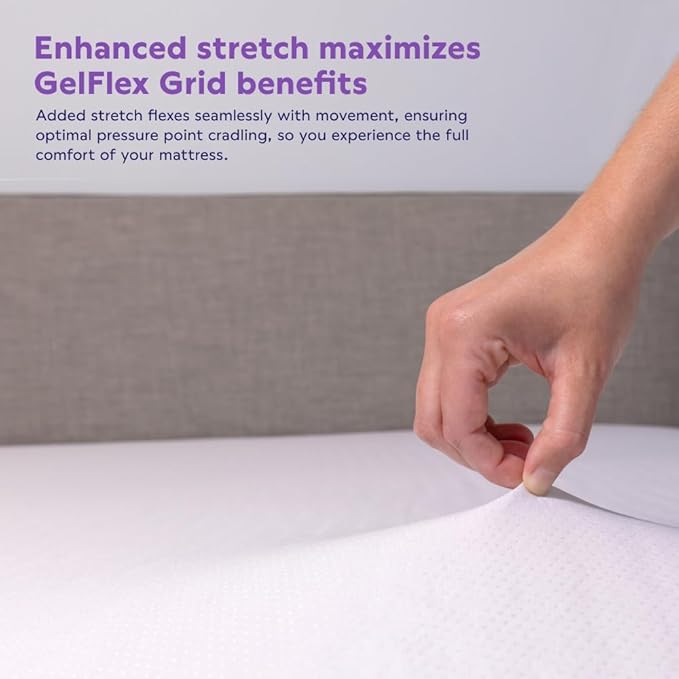 Purple Deep Pocket Waterproof Mattress Protector -Twin XL Size, Fits Mattresses 15.5" - 20" - Durable Protection with Comfort-First Design for All Mattress Types