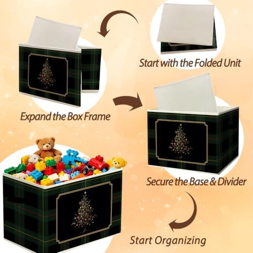 Vintage Christmas Tree Gothic Storage Box - Image 6