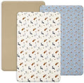 PHF 3 Pack Soft Mini Crib Sheets, Pet Dogs Pack N Play Sheets by PHF