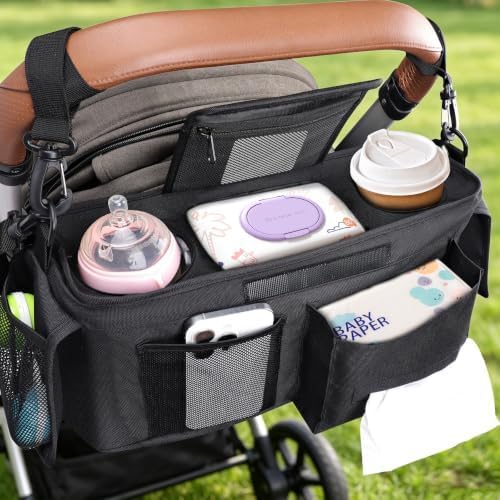 Universal Baby Stroller Organizer, Stroller Caddy - Image 5