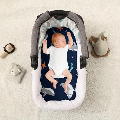 PHF 3 Pack Soft Bassinet Sheets, Shark Breathable Comfy Cradle Sheets - Image 2