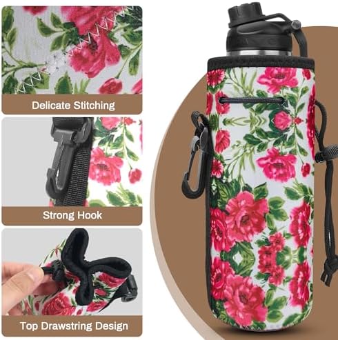Water Bottle Carrier, Insulated Neoprene Water Gym Travel bottle Holder Bag - Image 3