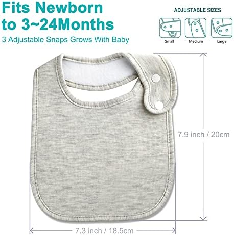 Baby Bibs Soft and Absorbent Cotton Bandana Bibs Set - Image 5