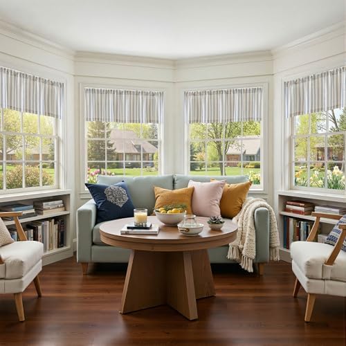 jinchan Linen Stripe Kitchen Valances - Image 5