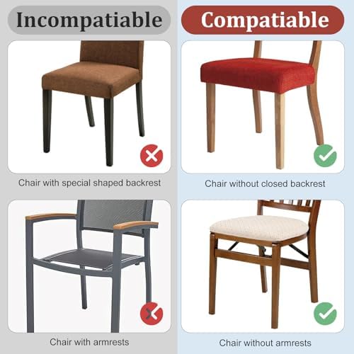 4 Pack Plastic Chair Covers for Dining Room, Dustproof Kitchen Chair Covers - Image 7
