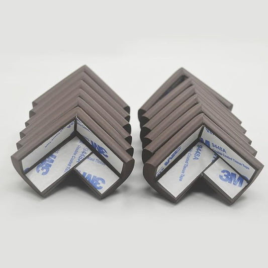 Foam Corner Protector for The Furniture, with Retardant Materials Foam Safety Bumpers, Baby Proofing Safety Corner Protectors (Coffee)