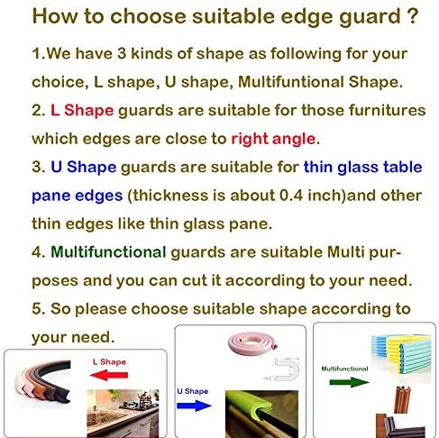 M2cbridge U Shape Furniture Table Edge Protectors Foam 6.5FT - Image 5