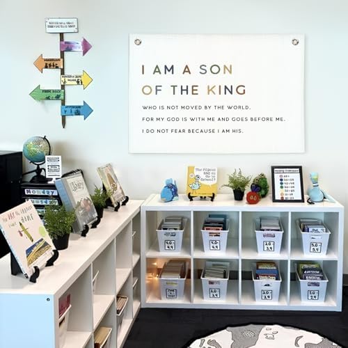 Lacama Christian Wall Decor for Boys Room, Baby Boys Nursery Decor, Bible Verse - Image 5