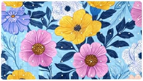 Bathtub Mat Non Slip 26.8x15.1 Inch, Flowers Shower Mat by Anna+Cowper