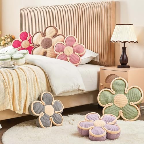 Kcvvcr Flower Shaped Floor Cushion, Soft Plush Pillow - Image 5