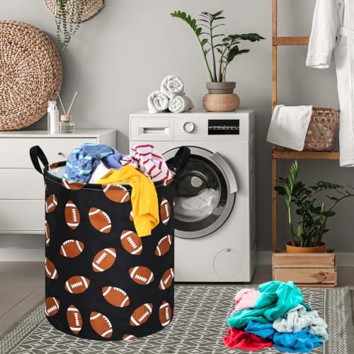 MAIZMZ Rugby Sport Print Storage Basket Kids Hamper, 15.7"D x19.7"H, Waterproof - Image 3