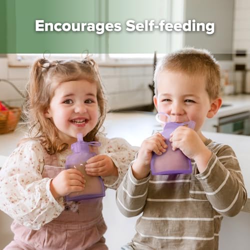 haakaa Refillable Silicone Baby Food Pouch - Image 3