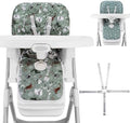 Baby High Chair Cover Replacement, Reversible & Waterproof High Chair Cushion by Lunobubo