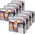 Lifewit 8 Pack Clear Clothes Storage Bags, 75L Plastic Blanket Storage Bag by Lifewit