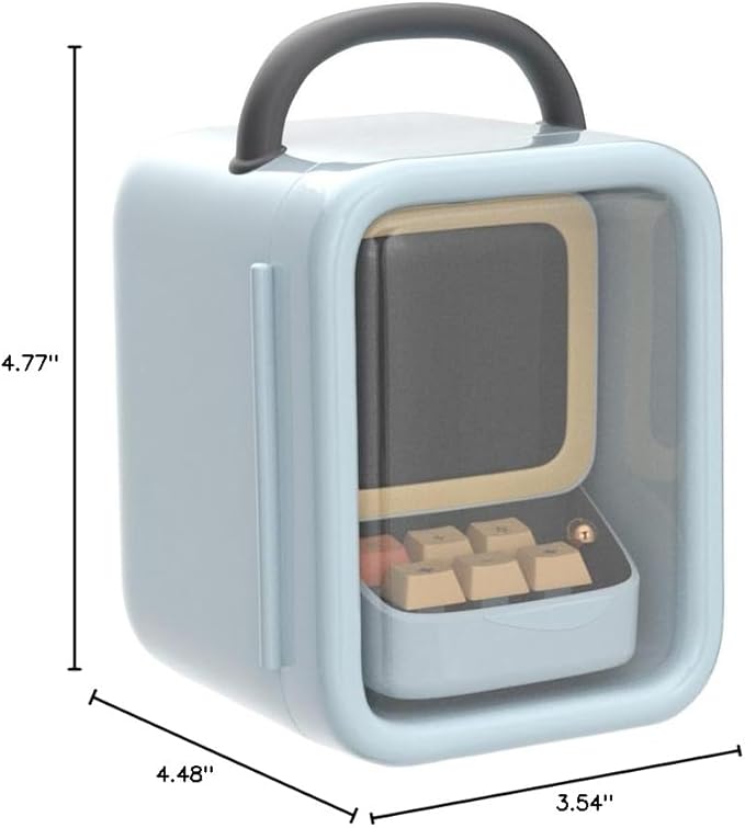 Divoom Ditoo Retro Pixel Art Game Bluetooth Speaker with 16X16 LED App Controlled Front Screen (Blue) …