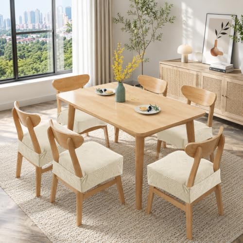 Genina Waterproof Chair Covers Set of 6, Stretch Chair Cover - Image 6