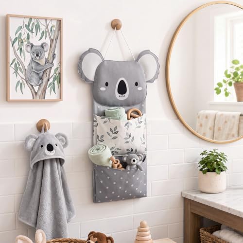 Koala Over Door Hanging Storage Bags 27'' Hanging Diaper Caddy - Image 5