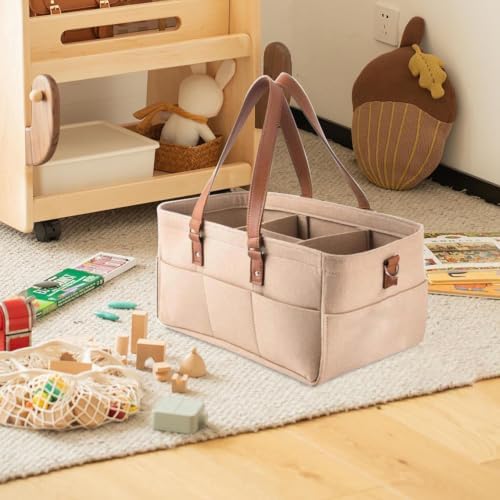 Canvas Diaper Caddy Organizer - Image 6