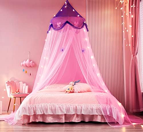 Bed Canopy with Lights, Bed Canopy - Image 3