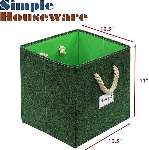 Simple Houseware 11-Inch Cube Storage Bin - Image 2