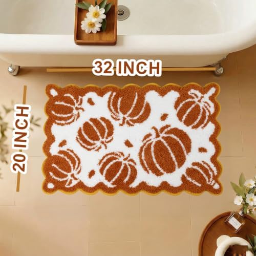 ORTIGIA 20x32 Fall Pumpkin Bath Mat - Image 2
