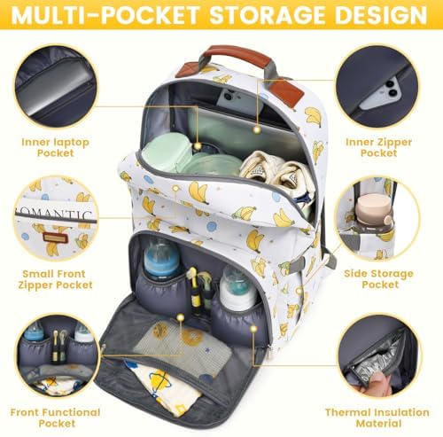 Diaper Bag Backpack, Large Baby Nappy Bags - Image 2