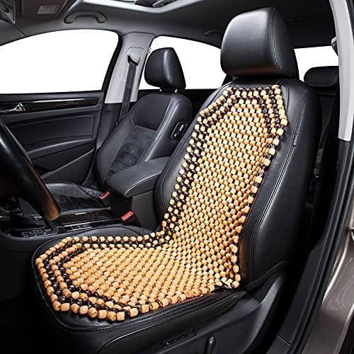 Road Comforts Wood Beaded Seat Cover Back Massage Cushion - Image 2