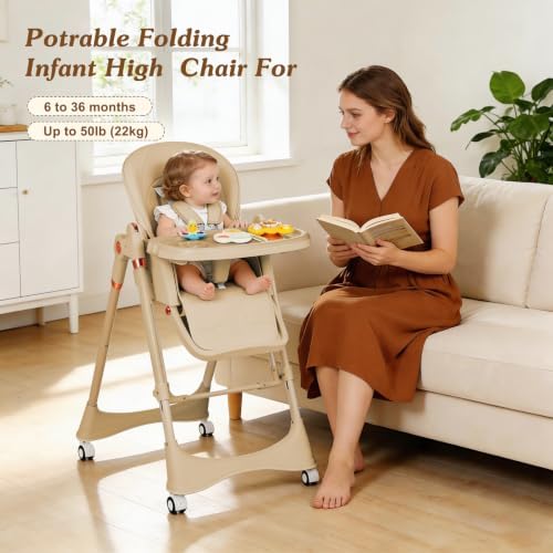 3-in-1 Baby High Chair with Soothing Rocker | Convertible Baby High Chair - Image 6