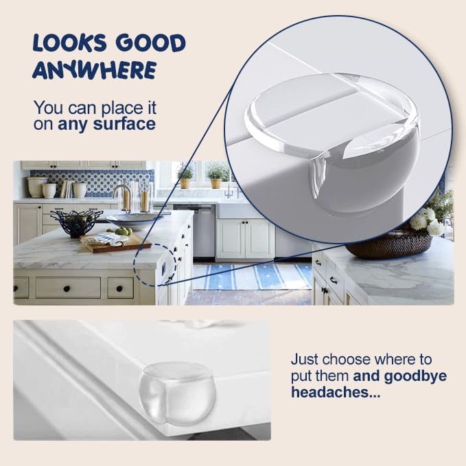 Elite, Clear Corner Protectors for Baby – Transparent Silicone Edge Guards – Soft & Flexible Bumpers for Table, Desk, Cabinet – Reusable & Easy to Apply – 12 Pack