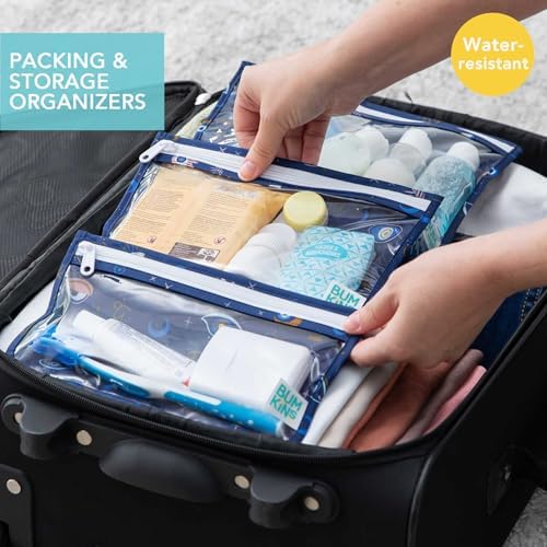 Bumkins Travel Bag, TSA Approved Pouch, Zip Bag, Quart Size Airline Compliant - Image 2