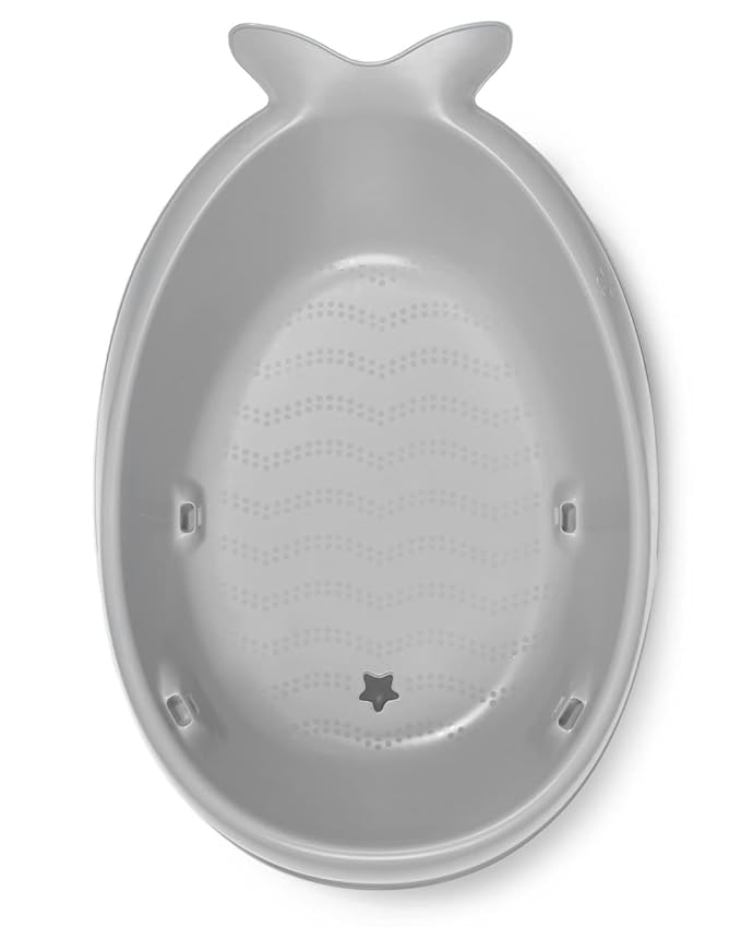 Skip Hop Infant Bath Tub 3-Stage Grow With Baby Smart Sling MOBY Bathtub Grey Age 0+