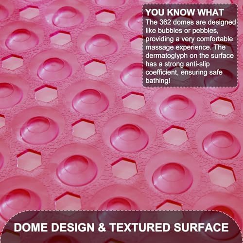 TEESHLY Bath Tub Shower Mat, Non Slip Bathtub Floor Liner Mats - Image 2