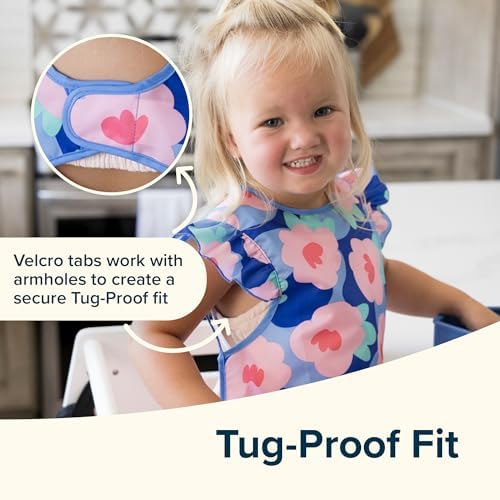 Tiny Twinkle Mess Proof Baby Bibs | 2 Pack Waterproof Toddler Bib - Image 4