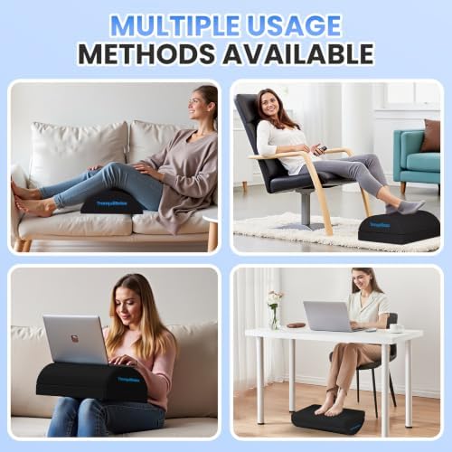 TranquilRelax Foot Rest Under Desk, 3-Height Adjustable Foot Stool - Image 6