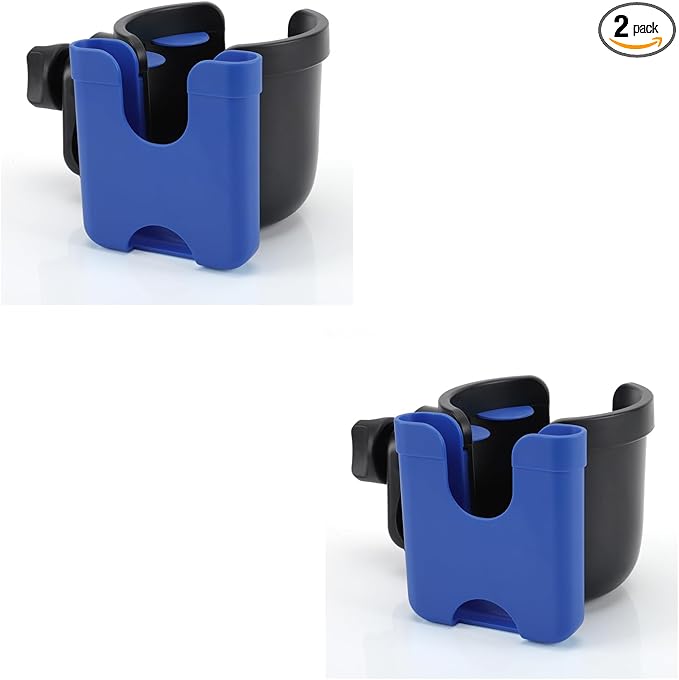 Accmor Stroller Cup Holder with Phone Holder, Bike Cup Holder, Universal Cup Holder for Uppababy Nuna Doona Strollers, 2-in-1 Cup Phone Holder for Stroller, Bike, Wheelchair, Walker, Scooter