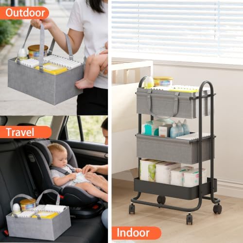 2In1 Baby Diaper Caddy Organizer - Image 4