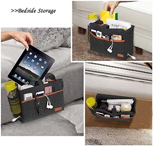 Bedside Caddy, Felt Bedside Storage Organizer, Hanging Storage - Image 6