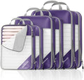NICOSHOW Compression Packing Cubes 6 Set, Compressible Space-Saving Packing by NICOSHOW
