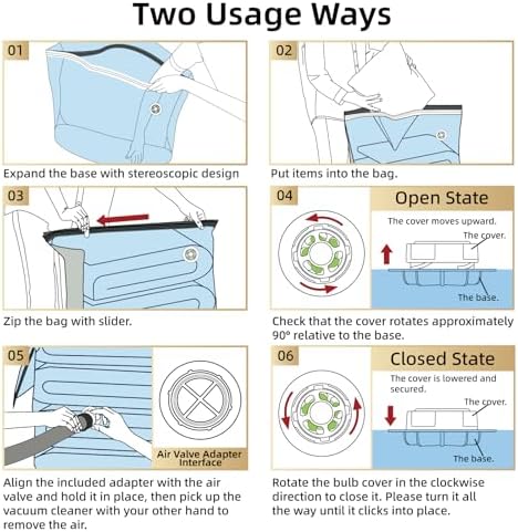 TAILI Vacuum Storage Bags 4 Pack, Extra Large Cube - Image 5