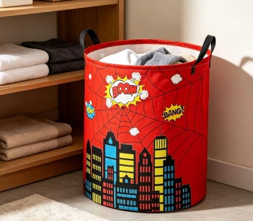 Kids Laundry Basket Spider Hamper - Image 6