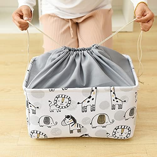 Toy Baskets Toys Organizer Kids Storage Basket, Baby Room Decor Giraffe Laundry - Image 4