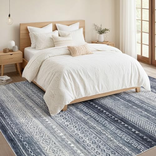 Nakagishi 12x15 Area Rug Living Room: Washable Boho Large Neutral Modern Soft - Image 5