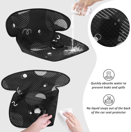 INFANZIA Carseat Protector for Potty Training Toddler, Geometric Black - Image 5