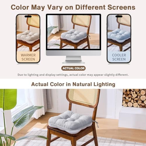 BETU Chair Cushions for Dining Chairs Set of 6, 3.5" Thick Kitchen Table Chair - Image 5
